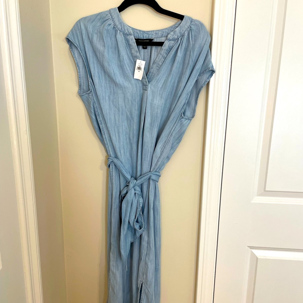Banana Republic Chambray Shirt Dress